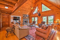 Large Lavonia Lakefront Log Cabin with Boat Slip Accommodation Texas