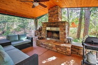 Pine House on Wooded Lot with Covered Patio  Deck Accommodation Texas